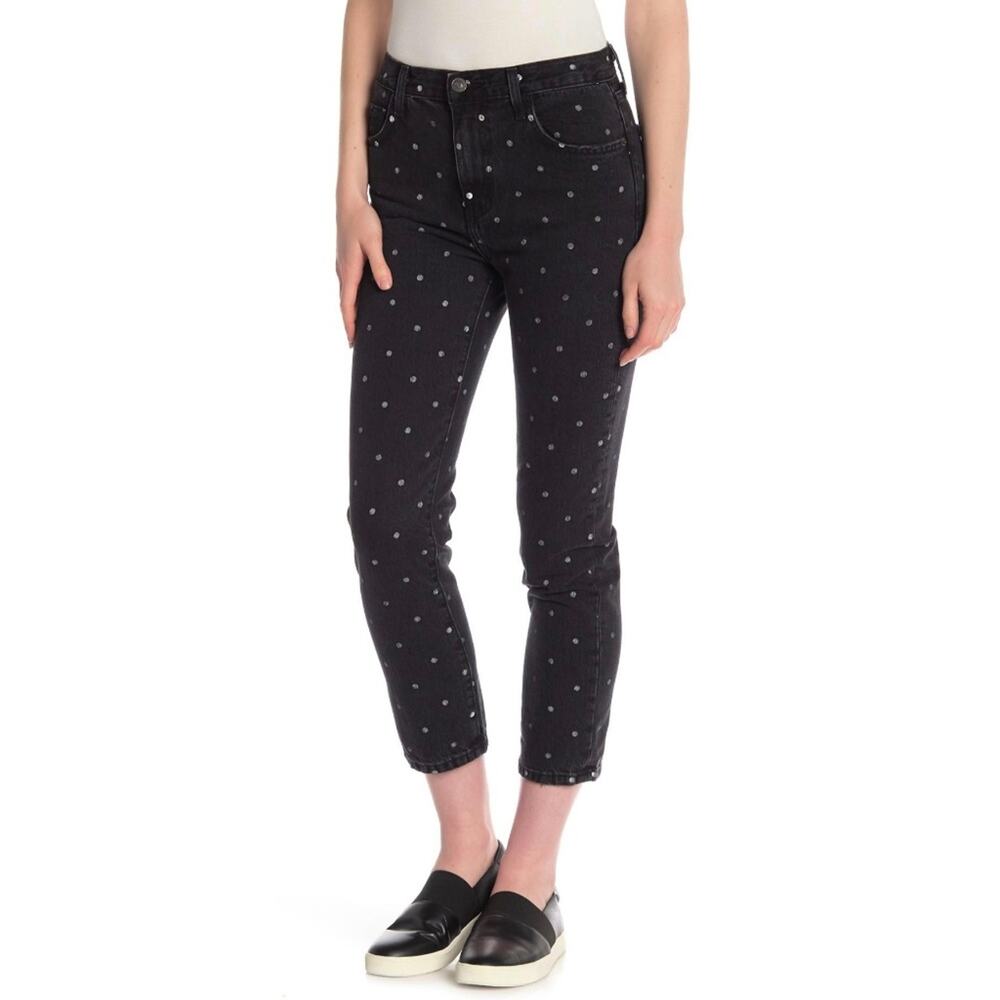 Current/Elliott Vintage High Waist Crop Slim Jeans